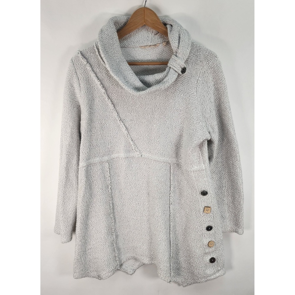 Soft Surroundings Breakwater Sweater Women's L Cowl Neck Tunic